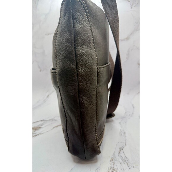 The Sak Lucia Leather Convertible Brown Crossbody Shoulder Bag Purse - Picture 7 of 16